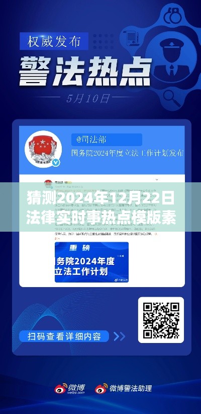 未来视角解读,2024年法律实时事热点预测与法治进程展望——法律时事热点模板素材解析