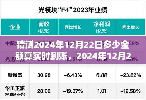 2024年12月22日实时到账金额预测系统深度评测,预测与实时到账金额探讨
