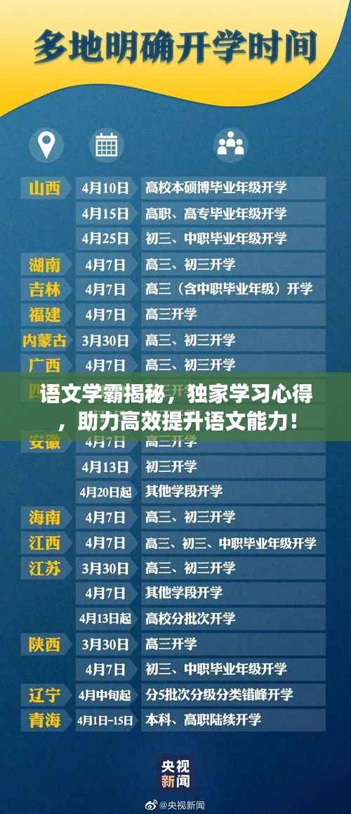 语文学霸揭秘,独家学习心得,助力高效提升语文能力!