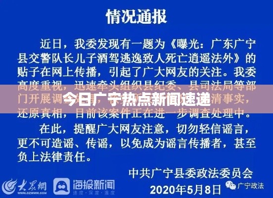 今日广宁热点新闻速递